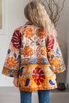 Womens Kumud Kantha Jacket, with traditional Suzani embroidery, handmade from recycled Vintage Kantha’s. Martisse