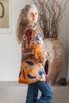 Womens Kumud Kantha Jacket, with traditional Suzani embroidery, handmade from recycled Vintage Kantha’s. Martisse