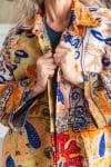 Womens Kumud Kantha Jacket, with traditional Suzani embroidery, handmade from recycled Vintage Kantha’s. Martisse