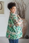 Womens Kumud Kantha Jacket, with traditional Suzani embroidery, handmade from recycled Vintage Kantha’s. Margot.