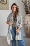 Womens soft and comfortable, Ethereal Scarf, in acrylic/viscose. Cloud