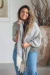 Womens soft and comfortable, Ethereal Scarf, in acrylic/viscose. Cloud