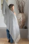 Womens soft and comfortable, Ethereal Scarf, in acrylic/viscose. Cloud