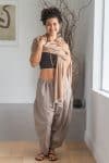 Womens soft and comfortable, Ethereal Scarf, in acrylic/viscose. Toffee