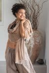 Womens soft and comfortable, Ethereal Scarf, in acrylic/viscose. Toffee