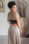 Womens soft and comfortable, Ethereal Scarf, in acrylic/viscose. Toffee