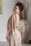 Womens soft and comfortable, Ethereal Scarf, in acrylic/viscose. Toffee