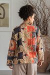 Womens Vintage Intrepid Kantha Jacket handmade from 100% cotton recycled fabrics in Inda