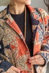 Womens Vintage Intrepid Kantha Jacket handmade from 100% cotton recycled fabrics in Inda