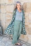 Womens, Shimla Coat & Florentis Culottes, 100% cotton, hand block print, in natural Naspal Figaris & Verdara