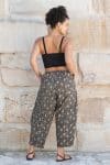 Womens, Sol Pant, 100% cotton, hand block print, hand stitched, in natural Kassis Raga