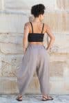 Womens, Sol Pant, 100% cotton, hand stitched, in Stone