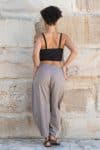 Womens, Sol Pant, 100% cotton, hand stitched, in Stone