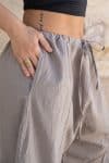 Womens, Sol Pant, 100% cotton, hand stitched, in Stone