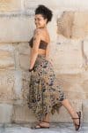 Womens, Coco Skirt, 100% cotton, hand block print. In Autumn toned - Myridia