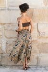 Womens, Coco Skirt, 100% cotton, hand block print. In Autumn toned - Myridia