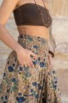 Womens, Coco Skirt, 100% cotton, hand block print. In Autumn toned - Myridia