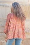 Womens, Vintage Sari Amira blouse - silk - in soft tones - Amala