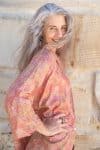 Womens, Vintage Sari Amira blouse - silk - in soft tones - Amala