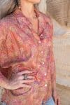 Womens, Vintage Sari Amira blouse - silk - in soft tones - Amala