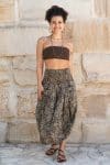 Womens, Coco Skirt, 100% cotton, hand block print. In natural dye - Kassis Tahlia