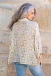Womens, Vintage Sari Amira blouse - cotton - in soft tones - Elan