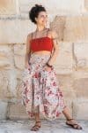Womens, Coco Skirt, 100% cotton, hand block print. In floral print - Roshan