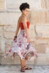 Womens, Coco Skirt, 100% cotton, hand block print. In floral print - Roshan