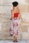 Womens, Coco Skirt, 100% cotton, hand block print. In floral print - Roshan
