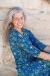 Womens, midi, Flamenco Dress, 100% Cotton, hand block print. Blue Green - Wren