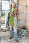 Womens, Tundra Kantha Duster, reversible, handmade from 100% cotton recycled Vintage fabrics, in Tova