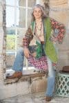 Womens, Tundra Kantha Duster, reversible, handmade from 100% cotton recycled Vintage fabrics, in Tova