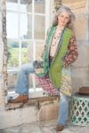 Womens, Tundra Kantha Duster, reversible, handmade from 100% cotton recycled Vintage fabrics, in Tova