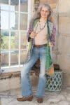 Womens, Tundra Kantha Duster, reversible, handmade from 100% cotton recycled Vintage fabrics, in Tova