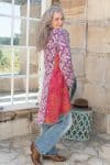 Womens, Tundra Kantha Duster, reversible, handmade from 100% cotton recycled Vintage fabrics, in Tova