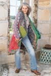 Womens, Tundra Kantha Duster, reversible, handmade from 100% cotton recycled Vintage fabrics, in Tova