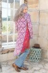 Womens, Tundra Kantha Duster, reversible, handmade from 100% cotton recycled Vintage fabrics, in Tova