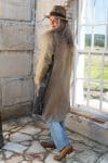 Womens, Tundra Kantha Duster, reversible, handmade from 100% cotton recycled Vintage fabrics, in Sava