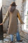 Womens, Tundra Kantha Duster, reversible, handmade from 100% cotton recycled Vintage fabrics, in Sava