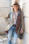 Womens, Tundra Kantha Duster, reversible, handmade from 100% cotton recycled Vintage fabrics, in Sava