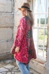 Womens, Tundra Kantha Duster, reversible, handmade from 100% cotton recycled Vintage fabrics, in Lior