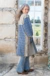 Womens, Kantha Dust Coat, reversible, handmade from 100% cotton recycled Vintage fabrics, in Amric