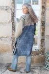 Womens, Kantha Dust Coat, reversible, handmade from 100% cotton recycled Vintage fabrics, in Amric