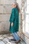 Womens, Kantha Dust Coat, reversible, handmade from 100% cotton recycled Vintage fabrics, in Aziel