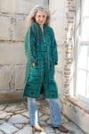 Womens, Kantha Dust Coat, reversible, handmade from 100% cotton recycled Vintage fabrics, in Aziel