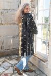 Womens, Kantha Dust Coat, reversible, handmade from 100% cotton recycled Vintage fabrics, in Aziel