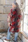 Womens, Kantha Dust Coat, reversible, handmade from 100% cotton recycled Vintage fabrics, in Tavi