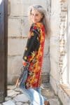 Womens, Kantha Dust Coat, reversible, handmade from 100% cotton recycled Vintage fabrics, in Tavi