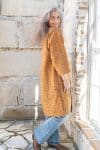 Womens, Kantha Dust Coat, reversible, handmade from 100% cotton recycled Vintage fabrics, in Amba