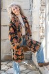 Womens, Kantha Dust Coat, reversible, handmade from 100% cotton recycled Vintage fabrics, in Amba